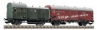 5305 Fleischmann Coupled car unit consisting of one box goods car type Gelh 'Dresden' and 'Pwg' baggage car